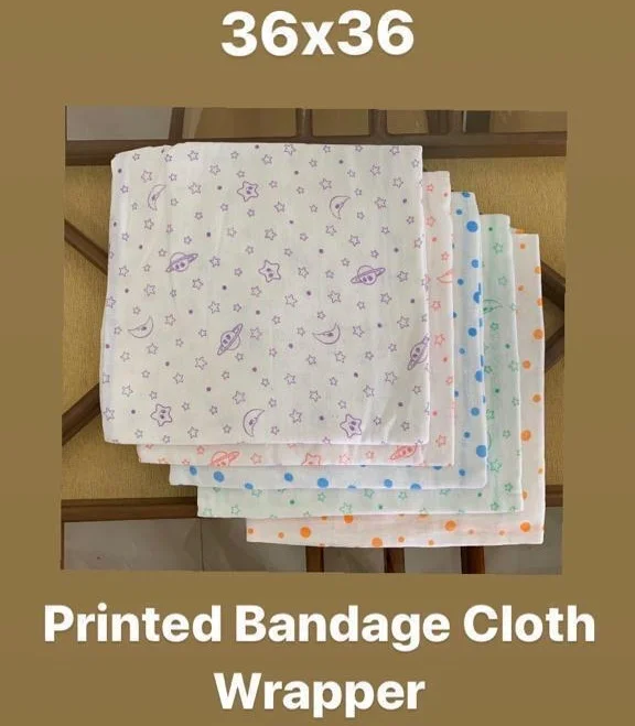 Bandage Cloth Printed Baby Wrapper| 36 inch X36 inch